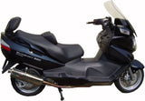 Complete Non-Catalytic Exhaust System With Sound Certification Trioval Stainless Steel - Gpr Compatible With Suzuki An 650 Burgman (2002-2012)
