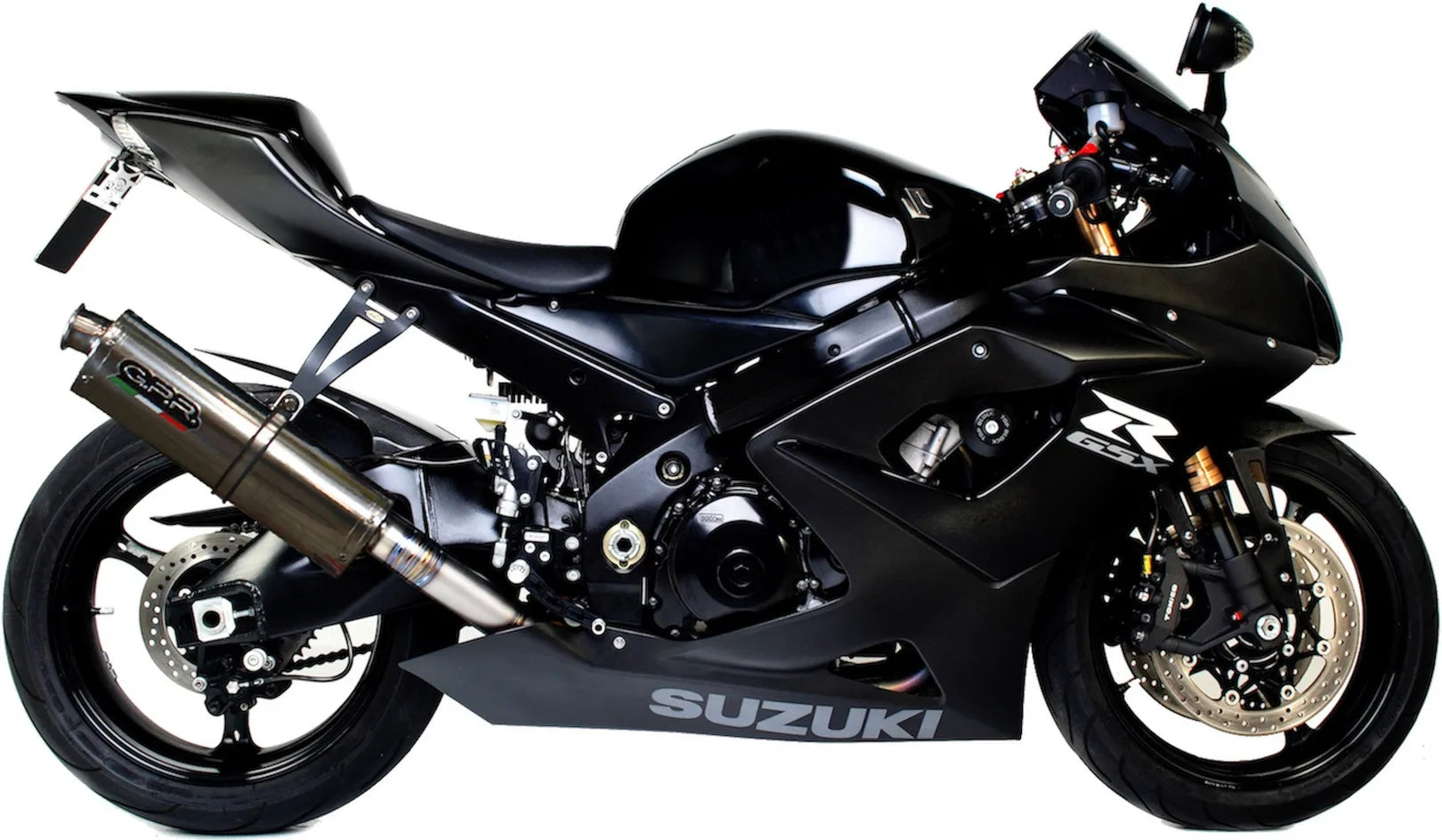 Exhaust Tip With Noise Certification Trioval Stainless Steel - Gpr Compatible With Suzuki Gsx-R 1000 K5 (2005-2006)