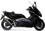 Complete Non-Catalytic Exhaust System With Sound Certification Trioval Stainless Steel - Gpr Compatible With Yamaha T-Max 500 (2001-2011)