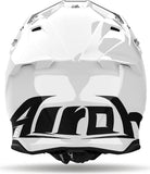 Off-Road Motorcycle Helmet Airoh Twist 3 - Tw314 Thermoplastic Hrt Gloss White Color Size M