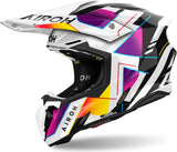 Off-Road Motorcycle Helmet Airoh Twist 3 - Tw3R38 Thermoplastic Hrt Gloss Rainbow Size L