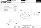 Dual Non-Catalytic Exhaust System With Sound Certification Oval Titanium Carbon - Mivv Compatible With Ducati 1098 (2007-2011)