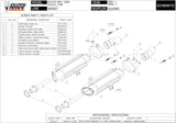Dual Catalytic Exhaust Tips With Sound Certification Suono Stainless Steel Carbon - Mivv Compatible With Ducati 848 (2007-2013)