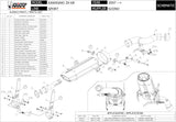 Exhaust Tip With Noise Certification Suono Steel Black Carbon - Mivv Compatible With Kawasaki Zx-10R (2007-2008)