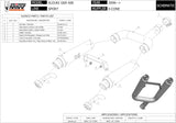 Dual Non-Catalytic Exhaust System With Sound Certification X-Cone Stainless Steel - Mivv Compatible With Suzuki Gsr 600 (2006-2010)