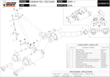 Dual Non-Catalytic Exhaust System With Sound Certification Oval Stainless Steel - Mivv Compatible With Yamaha Fz-6 Fazer (2004-2006)