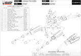 Dual Non-Catalytic Exhaust System With Sound Certification Suono Steel Black Carbon - Mivv Compatible With Yamaha Fz-6 Fazer (2004-2006)