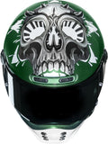 Full-Face Motorcycle Helmet Hjc V10 Advanced Fiberglass Composite Mc4 Crania Size 06 Xs