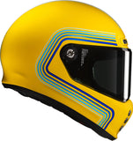 Full-Face Motorcycle Helmet Hjc V10 Advanced Fiberglass Composite Mc3 Foni Size 10 Xl