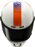 Full-Face Motorcycle Helmet Hjc V10 Advanced Fiberglass Composite Mc21 Fq20 Retro Size 06 Xs