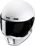 Full-Face Motorcycle Helmet Hjc V10 Advanced Fiberglass Composite White Size 08 M