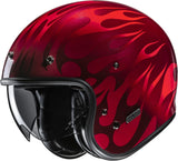Urban Motorcycle Helmet Hjc V31 Advanced Fiberglass Composite Mc1 Firo Size 07 S