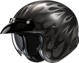 Urban Motorcycle Helmet Hjc V31 Advanced Fiberglass Composite Mc5 Firo Size 10 Xl