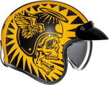 Urban Motorcycle Helmet Hjc V31 Advanced Fiberglass Composite Mc3 Flame Size 11 Xxl