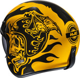 Urban Motorcycle Helmet Hjc V31 Advanced Fiberglass Composite Mc3 Flame Size 06 Xs