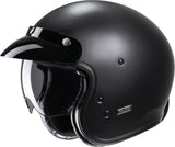 Urban Motorcycle Helmet Hjc V31 Advanced Fiberglass Composite Semi Flat Black Size 08 M