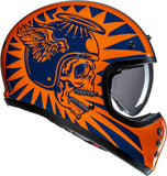Full-Face Motorcycle Helmet Hjc V60 Advanced Fiberglass Composite Mc27 Flame Size 10 Xl