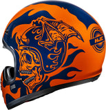 Full-Face Motorcycle Helmet Hjc V60 Advanced Fiberglass Composite Mc27 Flame Size 10 Xl
