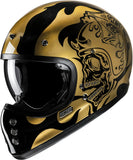 Full-Face Motorcycle Helmet Hjc V60 Advanced Fiberglass Composite Mc9 Flame Size 08 M