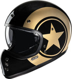 Full-Face Motorcycle Helmet Hjc V60 Advanced Fiberglass Composite Mc9 Nyx Size 07 S