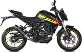 Complete Non-Catalytic Exhaust System With Sound Certification Gp Carbon Carbon - Mivv Compatible With Voge Brivido 125R (2023-2024)