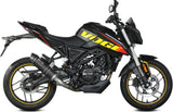Complete Catalytic Exhaust System With Sound Certification Gp Carbon Carbon - Mivv Compatible With Voge Brivido 125R (2023-2024)