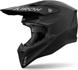Off-Road Motorcycle Helmet Airoh Wraaap - Wra11 Thermoplastic Hrt Matte Black Color Size L