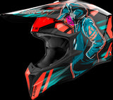 Off-Road Motorcycle Helmet Airoh Wraaap - Wrc32 Thermoplastic Hrt Gloss Orange Cyber Size L