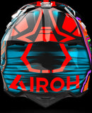 Off-Road Motorcycle Helmet Airoh Wraaap - Wrc32 Thermoplastic Hrt Gloss Orange Cyber Size Xl