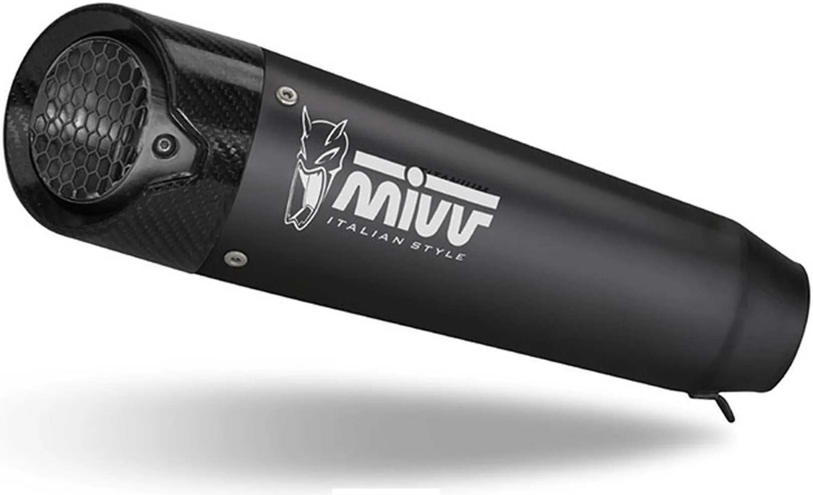 Exhaust Tip With Noise Certification X-M5 Steel Black Carbon - Mivv Compatible With Ducati Monster + (2021-2024)