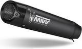 Uncatalysed Exhaust System Without Sound Certification X-M5 Steel Black Carbon - Mivv Compatible With Triumph Street Triple 660 S (2017-2022)