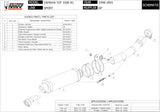 Exhaust Tip With Noise Certification Gp Steel Black - Mivv Compatible With Yamaha Yzf 1000 R1 (1998-2001)