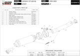 Exhaust Tip With Noise Certification Gp Steel Black - Mivv Compatible With Yamaha Yzf 600 R6 (1999-2002)