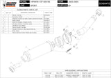 Exhaust Tip With Noise Certification Gp Steel Black - Mivv Compatible With Yamaha Yzf 600 R6 (2003-2005)