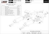 Dual Non-Catalytic Exhaust System With Sound Certification Gp Carbon - Mivv Compatible With Yamaha Tdm 900 (2002-2014)