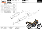 Dual Non-Catalytic Exhaust System With Sound Certification Suono Steel Black Carbon - Mivv Compatible With Yamaha Xt 660 X (2004-2016)