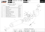 Non-Catalytic Exhaust Tip With Sound Certification Gp Carbon - Mivv Compatible With Yamaha Fz-1 Fazer (2006-2016)