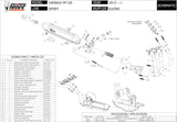 Complete Catalytic Exhaust System With Sound Certification Suono Stainless Steel Carbon - Mivv Compatible With Yamaha Mt-09 (2013-2020)