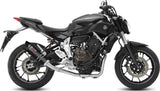 Complete Non-Catalytic Exhaust System With Sound Certification Gp Carbon Carbon - Mivv Compatible With Yamaha Mt-07 (2014-2024)