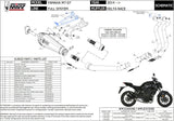 Complete Catalytic Exhaust System With Sound Certification Delta Race Steel Black Carbon - Mivv Compatible With Yamaha Mt-07 (2014-2024)