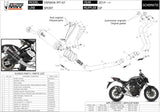 Complete Catalytic Exhaust System With Sound Certification Gp Steel Black - Mivv Compatible With Yamaha Mt-07 (2014-2024)