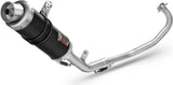 Complete Non-Catalytic Exhaust System With Sound Certification Gp Steel Black - Mivv Compatible With Yamaha Yzf-R 125 (2014-2018)