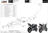 Complete Non-Catalytic Exhaust System With Sound Certification Suono Steel Black Carbon - Mivv Compatible With Yamaha Yzf-R 125 (2014-2018)