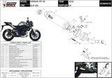 Exhaust Tip With Noise Certification Gp Carbon - Mivv Compatible With Yamaha Mt-03 (2016-2024)