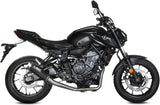 Complete Non-Catalytic Exhaust System With Sound Certification Gppro Carbon - Mivv Compatible With Yamaha Mt-07 (2021-2024)