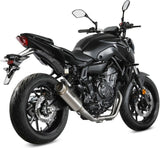 Complete Catalytic Exhaust System With Sound Certification Gppro Titanium - Mivv Compatible With Yamaha Mt-07 (2021-2024)