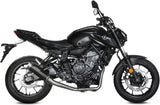 Complete Non-Catalytic Exhaust System With Sound Certification Gppro Steel Black - Mivv Compatible With Yamaha Mt-07 (2021-2024)