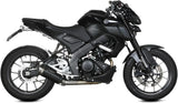 Complete Catalytic Exhaust System With Sound Certification Gppro Steel Black - Mivv Compatible With Yamaha Mt-125 (2020-2024)