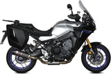 Complete Catalytic Exhaust System With Sound Certification Oval Carbon Carbon - Mivv Compatible With Yamaha Tracer 9 - Gt (2021-2023)