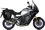 Complete Non-Catalytic Exhaust System With Sound Certification Oval Titanium Carbon - Mivv Compatible With Yamaha Tracer 9 - Gt (2021-2023)